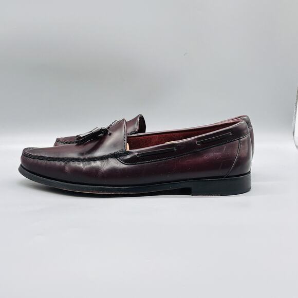Cole Haan Shoes Men 11 Brown Leather Tassel Loafer Moc Toe Slip On Dress Classic main image 8